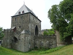 Aachen, Ponttor, Germany, Tower, Ancient