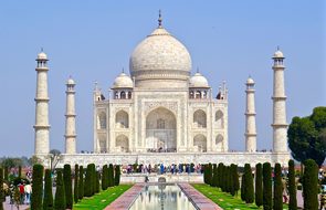 India Taj Mahal Agra Architecture Travel T