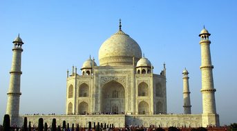 India, Agra Taj Mahal, Mausoleum, Marble