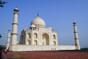 Taj Mahal Unesco Site World Wonder White M