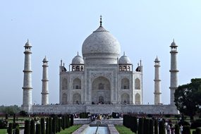 Taj Mahal Unesco Site World Wonder White M