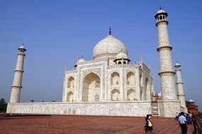 Taj Mahal Unesco Site World Wonder White M