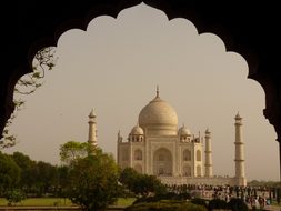 Taj Mahal Mausoleum Agra Uttar Pradesh Gra