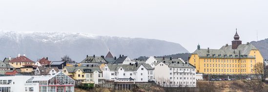 Norway Coast, Alesund, Mountains