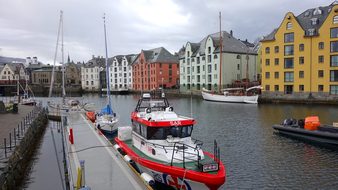 Alesund, Norway, Port, Boat, Water