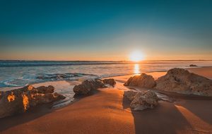 Portugal, Beach, Sunset, Sea, Scenic