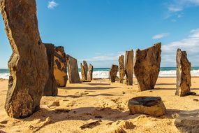 Portugal, Beach, Stone, Algarve