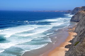 Beach West Coast Algarve Portugal Atlantic