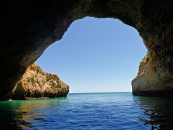 Portugal, Algarve, Cliffs, Cave