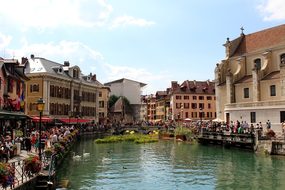 Annecy France Channel Water Romantic Atmos