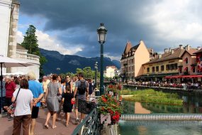 Annecy, France, Channel, Water, Romantic