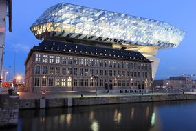 Belgium Antwerp Office Building Harbor Hav