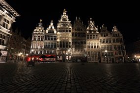 Belgium Antwerp Square Evening Belgium Bel