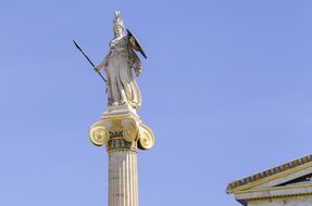 Athens Greece Minerva Roman Goddess Wisdom