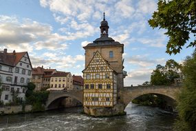 Bamberg, Town Hall, Fachwerkhaus, Bridge