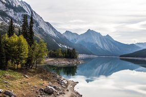Medicine Lake Jasper Alberta Canada Nation