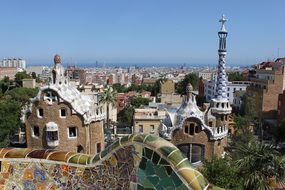 Parc Guell Gaudà Barcelona Spain Barcelona