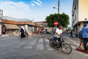 Road, Bejaia, Algeria, People
