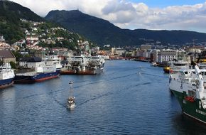 Bergen Entry Port Norway Bay Ships Industr