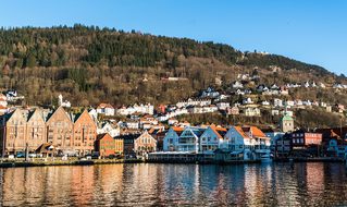 Bergen Norway Architecture Harbor Water Br