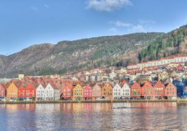 Norway Bergen Coast Scandinavia Architectu