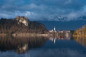 Bled, Slovenia, Castle, Body Of Water