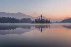 Bled, Winter, Lake, Slovenia, Castle