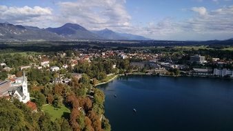 Slovenia Bled Castle Lake Travel Water Mou