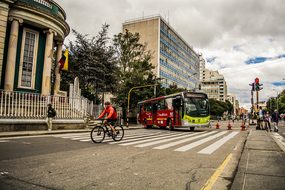 City Bogota Colombia Street Horizon Archit