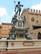 Italy Bologna Fountain Neptune Trident Mas