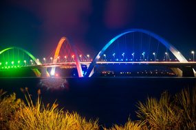 Bridge, Jk, Brasilia, Blue, Sky, Brazil