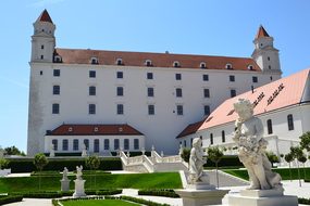 Slovakia, Bratislava, Castle, Sky, Blue