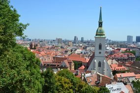 Slovakia, Bratislava, City, Sky, Blue