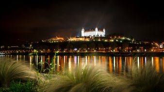 Bratislava Castle The Danube River View Ca