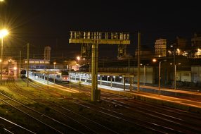 Brest, City, Night, Station, France