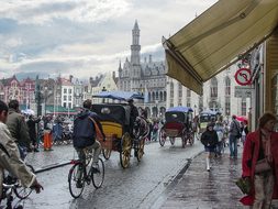 Bruges Medieval City Belgium Horse Carriag