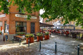 Building, Brick, City, Architecture, Bar