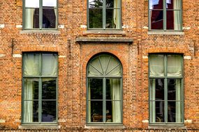 Building, Facade, Window, Brick