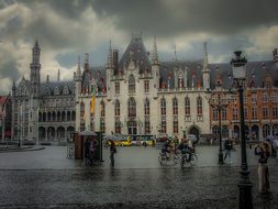 Bruges, Belgium, Rain, Rainy, Day