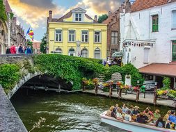 Belgium, Bruges, Canal, Bridge, City
