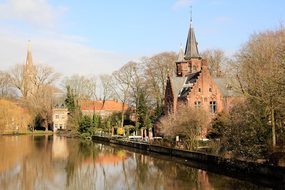 Belgium River House Water Landscape Campan