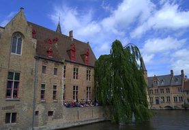 Bruges, Canal, Ride, B, Belgium, Town