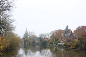Medieval, Canal, Brugge, Belgium