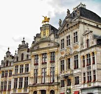 Brussels Belgium Grand Place Buildings Tou