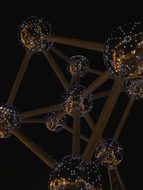 Belgium, Brussels, Atomium, Evening