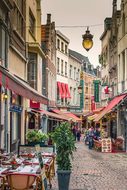 Brussels Belgium City Old Town Alley Bruss