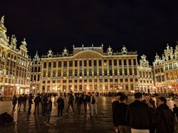 Brussels, Architecture, Night, Belgium