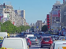 Bucharest Morning Traffic 10 00 Am Jam Jun