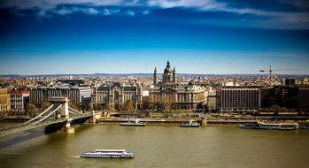 Budapest Hungary Danube Chain Bridge Budap