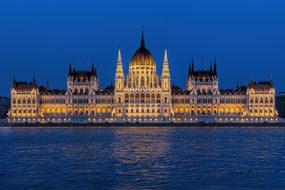 Parliament Building Dusk Architecture Gove